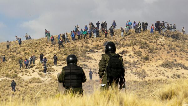 Protesta de los mineros en Bolivia - Sputnik Mundo