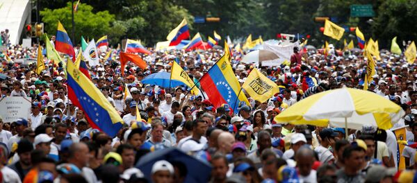 Oposición venezolana en Caracas (archivo) Oposición venezolana en Caracas (archivo) - Sputnik Mundo