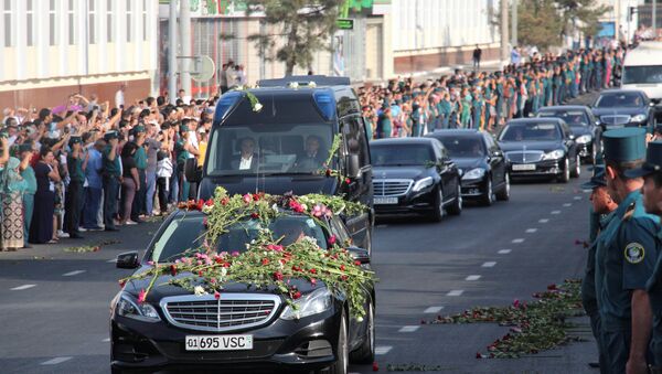 El cortejo fúnebre del presidente de Uzbekistán, Islám Karímov, en Taskent - Sputnik Mundo