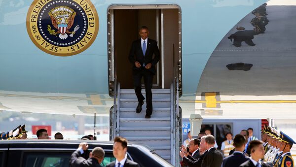 Le président américain Barack Obama arrive pour le sommet du G20 à Hangzhou - Sputnik Mundo
