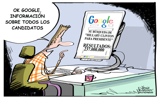 ¿Qué hacer si quieres ser presidente y tu contrincante te está ganando ventaja? OK Google... ¿Qué hacer si quieres ser presidente y tu contrincante te está ganando ventaja? OK Google... - Sputnik Mundo