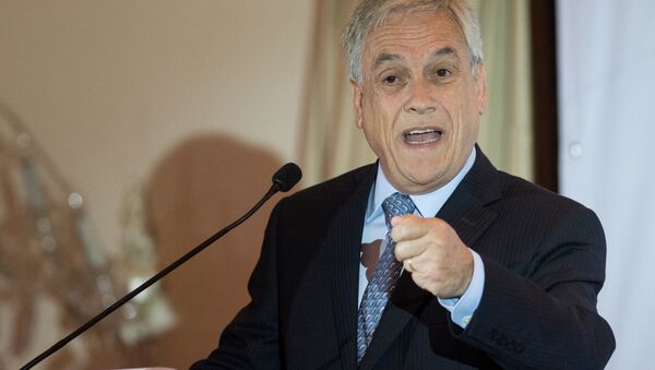 Sebastián Piñera, presidente chileno (archivo) - Sputnik Mundo