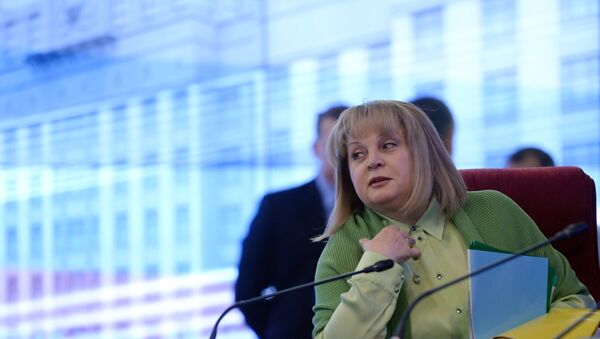 La presidenta de la Comisión Electoral Central rusa, Ela Pamfílova - Sputnik Mundo