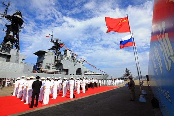Las maniobras conjuntas de Rusia y China 'Cooperación Marítima 2016' - Sputnik Mundo