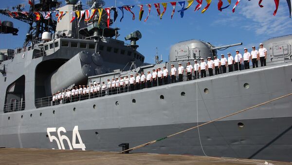 Maniobras ruso-chinas Cooperación Marítima (Archivo) - Sputnik Mundo