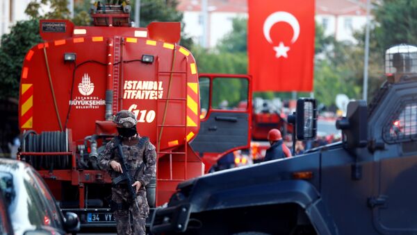 Lugar del atentado en Estambul, Turquía - Sputnik Mundo