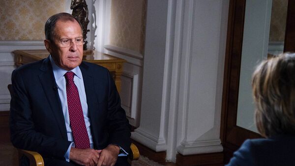 Serguéi Lavrov, ministro de Asuntos Exteriores de Rusia durante la entrevista con CNN - Sputnik Mundo