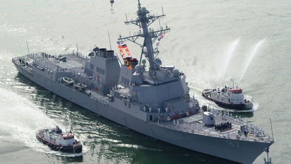 The USS Mason (DDG 87), a guided missile destroyer, arrives at Port Canaveral - Sputnik Mundo