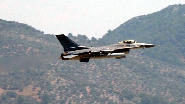 Caza F-16 de la Fuerza Aérea turca - Sputnik Mundo
