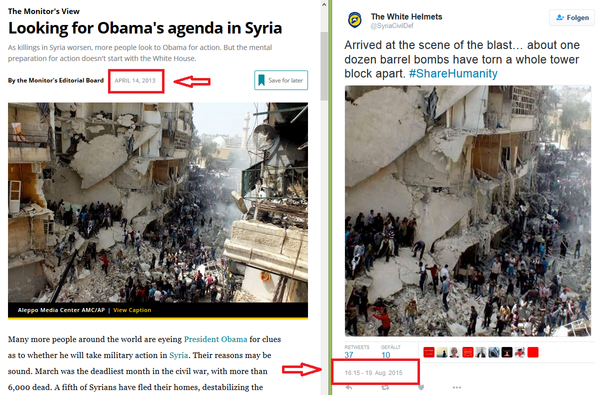 Compilación que evidencia una de las imposturas de imágenes en los informes de White Helmets Compilación que evidencia una de las imposturas de imágenes en los informes de White Helmets - Sputnik Mundo