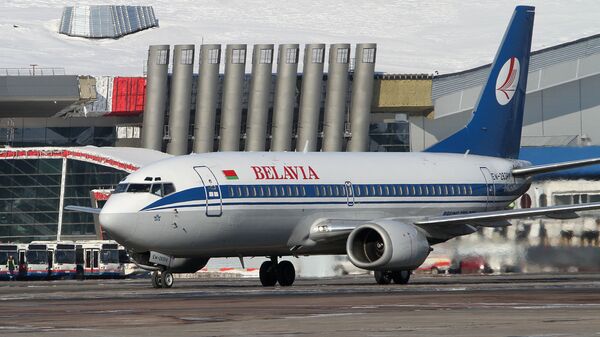 Boeing 737авиакомпании Белавиа в аэропорту Внуково - Sputnik Mundo