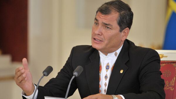 Rafael Correa, el presidente de Ecuador - Sputnik Mundo