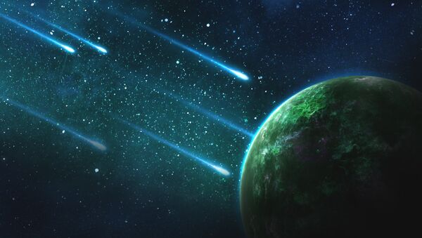Meteoritos (ilustración) - Sputnik Mundo