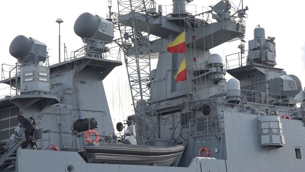 La fragata Almirante Grigorovich en el Mediterráneo (archivo) - Sputnik Mundo