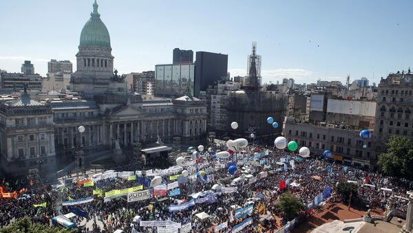Protestas en Buenos Aires - Sputnik Mundo