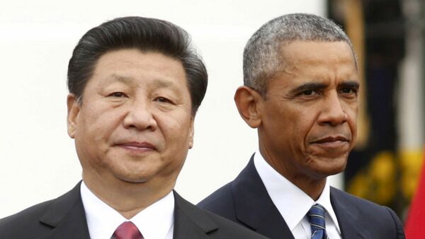 El presidente de Estados Unidos Barack Obama se encuentra con el presidente chino Xi Jinping - Sputnik Mundo