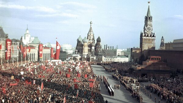 Una manifestación en la Plaza Roja (archivo) - Sputnik Mundo