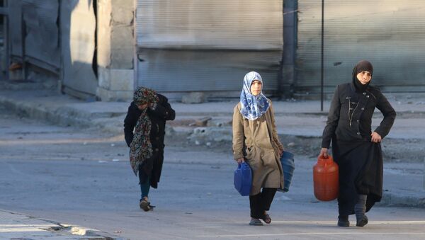 Civiles en Alepo, Siria - Sputnik Mundo