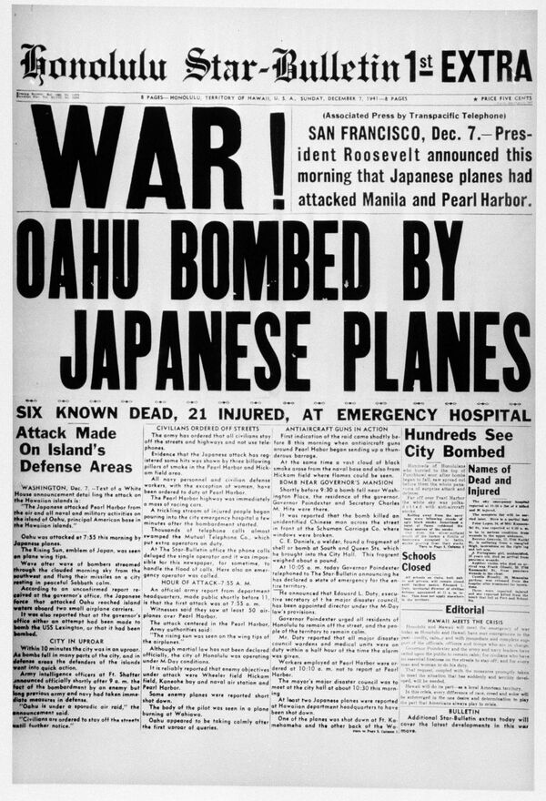 Fotos históricas: 75 años de la tragedia de Pearl Harbor - Sputnik Mundo