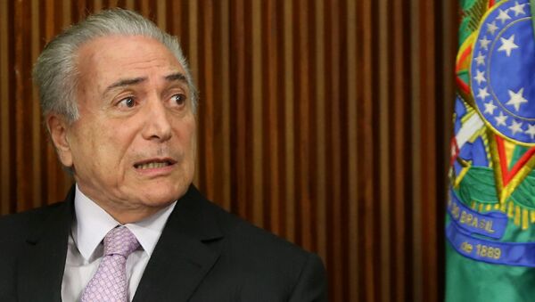 Michel Temer, presidente brasileño (archivo) - Sputnik Mundo