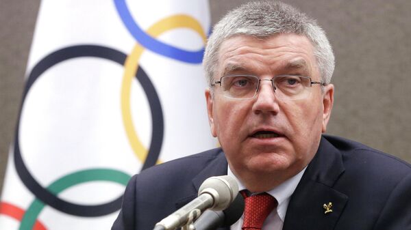 International Olympic Committee (IOC) President Thomas Bach speaks during a press conference in Seoul, South Korea, Wednesday, Aug. 19, 2015 - Sputnik Mundo