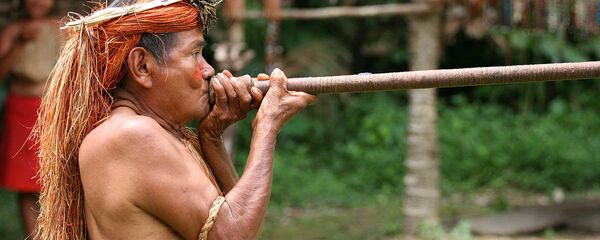 Indígena de la Amazonía peruana Indígena de la Amazonía peruana - Sputnik Mundo
