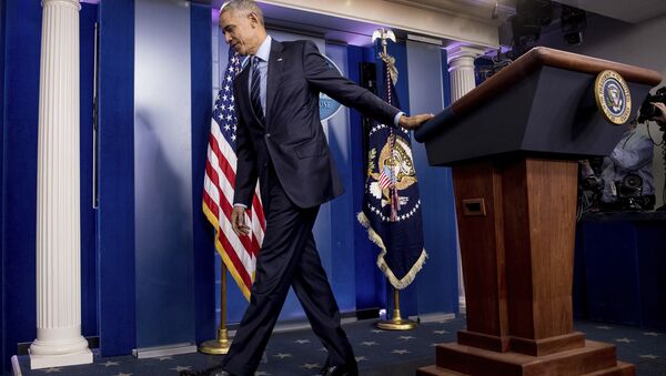 President Barack Obama in the White House Press Briefing Room - Sputnik Mundo