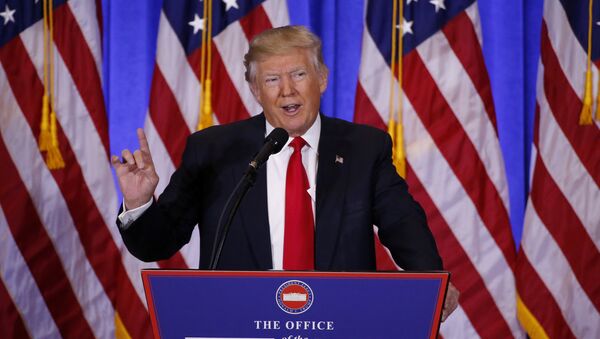 La primera rueda de prensa de Donald Trump tras ganar las elecciones presidenciales de EEUU - Sputnik Mundo