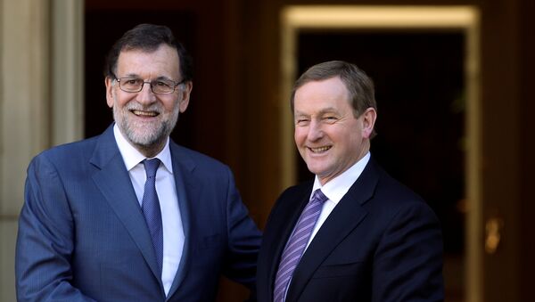 Presidente del Gobierno español, Mariano Rajoy, y primer ministro de Irlanda, Enda Kenny - Sputnik Mundo