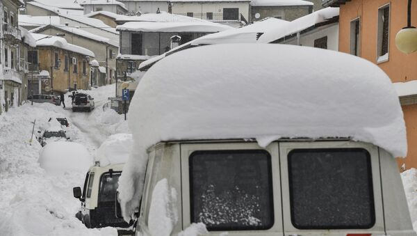 La nevada en Italia (imagen referencial) - Sputnik Mundo