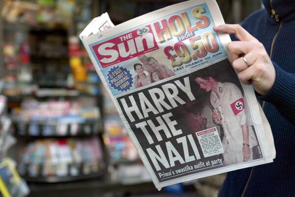 'Enrique el nazi', titulaba en su portada el tabloide The Sun. 'Enrique el nazi', titulaba en su portada el tabloide The Sun. - Sputnik Mundo