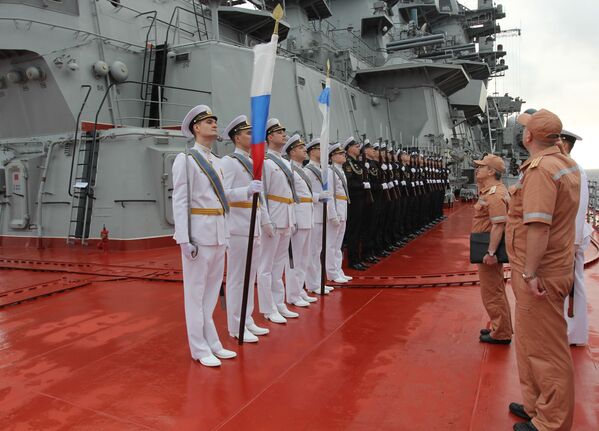 Campaña marítima de los buques de  la Flota del Norte de Rusia - Sputnik Mundo