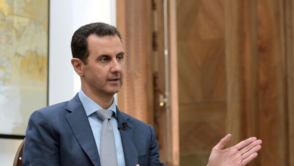 Bashar Asad, presidente de Siria, durante una entrevista a Yahoo News - Sputnik Mundo