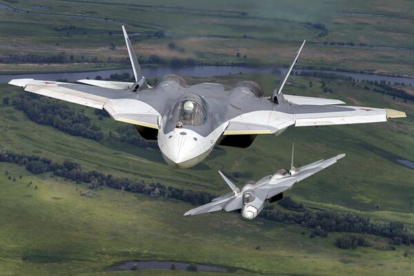 El caza Sukhoi Su-57 del proyecto PAK FA El caza Sukhoi Su-57 del proyecto PAK FA - Sputnik Mundo
