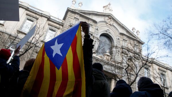 Partidarios de la soberanía de Cataluña - Sputnik Mundo