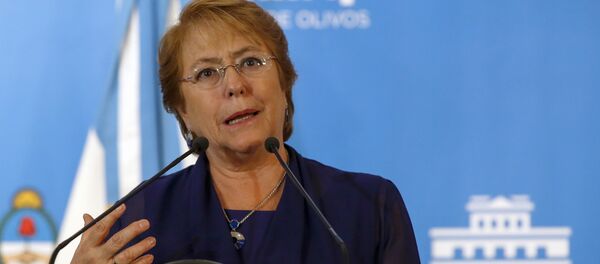 Michelle Bachelet, presidenta de Chile (archivo) Michelle Bachelet, presidenta de Chile (archivo) - Sputnik Mundo