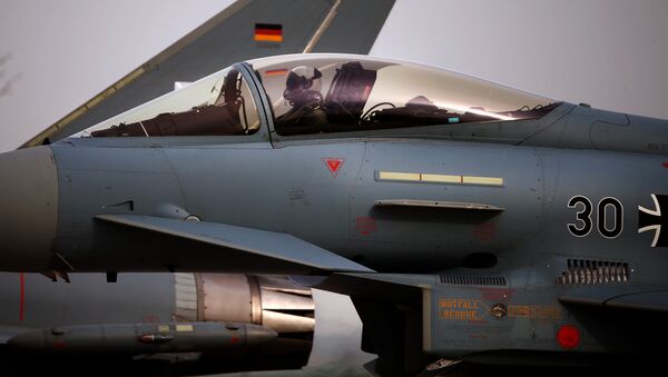 A German Eurofighter Typhoon - Sputnik Mundo