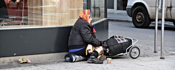 Una persona pobre Una persona pobre - Sputnik Mundo