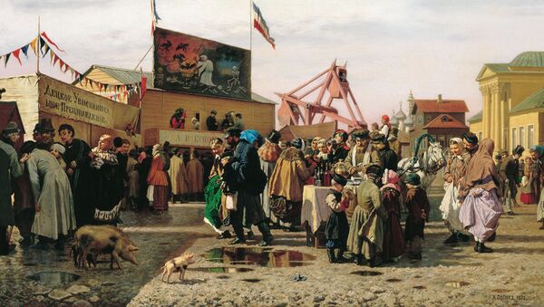 Semana Santa en Tula, cuadro del pintor Alexandr Popov, 1873 - Sputnik Mundo