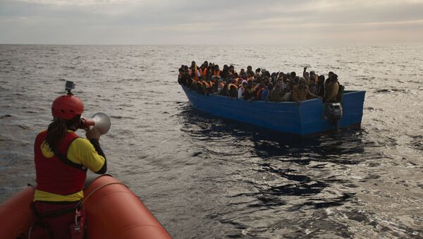 Refugiados en el mar Mediterráneo - Sputnik Mundo