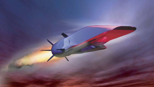 La imagen de Boeing X-51A Wave Rider, el vehiculo hipersónico experimental estadounidense probado en 2010 - Sputnik Mundo
