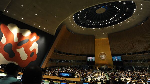 La Asamblea General de la ONU (archivo) - Sputnik Mundo