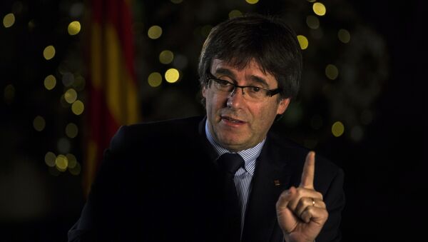 Carles Puigdemont, presidente catalán - Sputnik Mundo