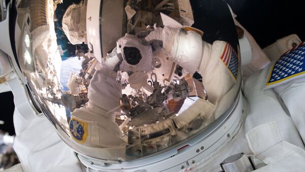 El astronauta Scott Kelly se hace un autofoto - Sputnik Mundo