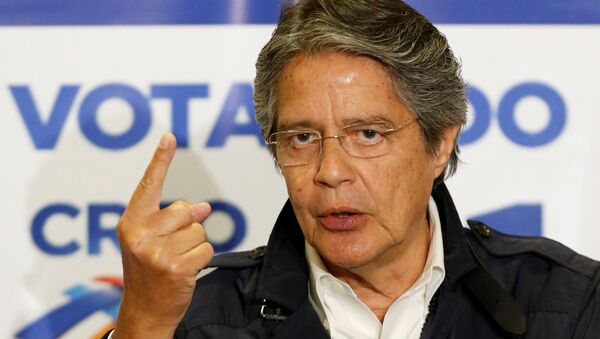 Guillermo Lasso, líder del partido opositor ecuatoriano CREO (archivo) - Sputnik Mundo