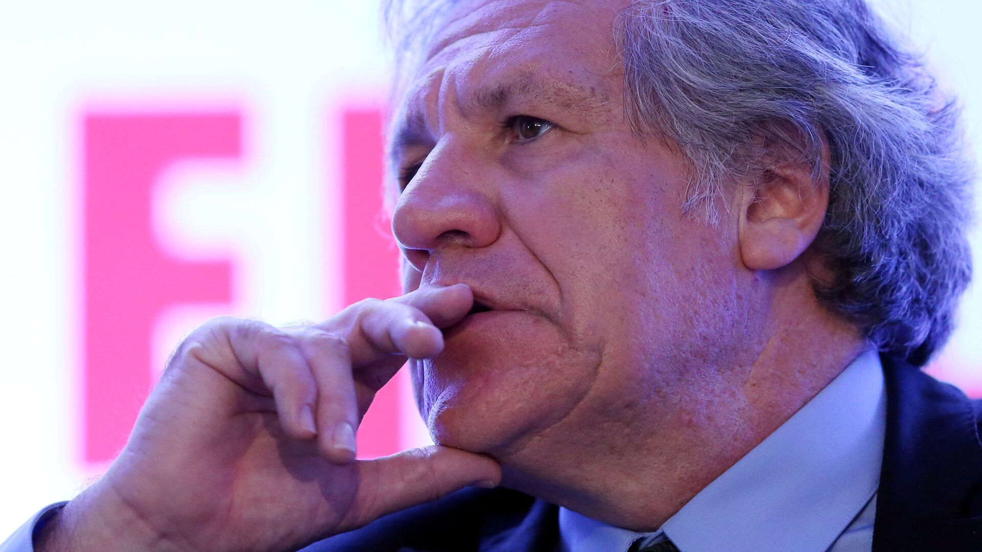 Organization of American States (OAS) Secretary-General Luis Almagro gestures during the Democratic Solidarity in Latin America meeting organised by Forum 2000 Foundation in Mexico City, Mexico - Sputnik Mundo, 1920, 16.03.2021