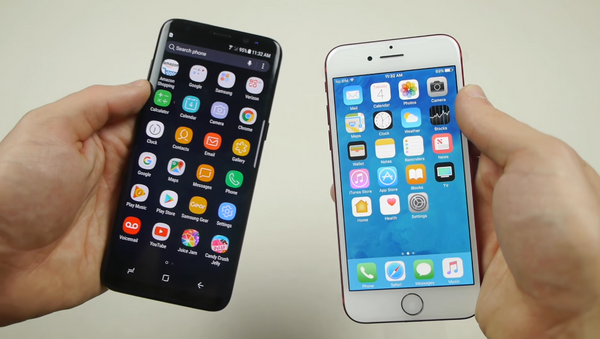 Samsung vs iPhone - Sputnik Mundo