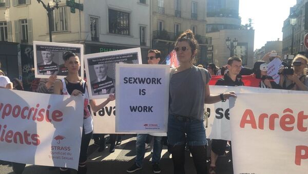Protesta de prostitutas en París - Sputnik Mundo
