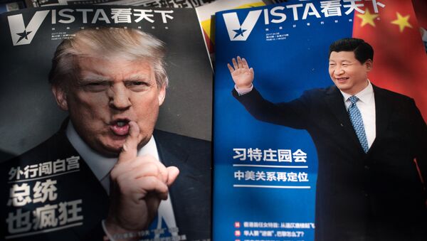 Los presidentes de China y EEUU, Donald Trump y Xi Jinping - Sputnik Mundo