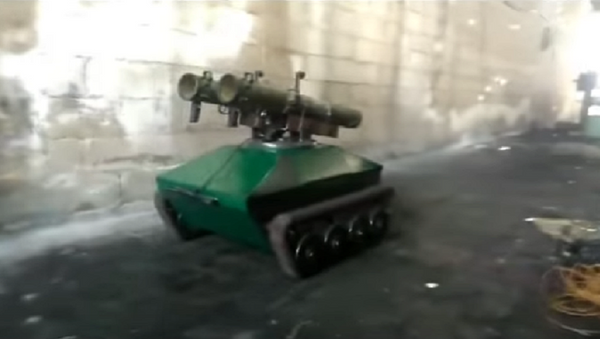 Ingenieros sirios prueban su propio robot antitanque - Sputnik Mundo